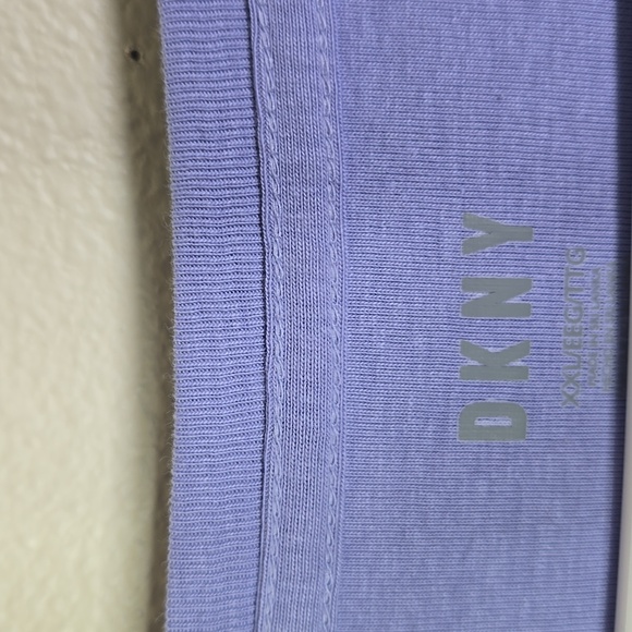 DKNY Lavender T-Shirt XXL 100% Organic Cotton NWT. - Picture 5 of 6